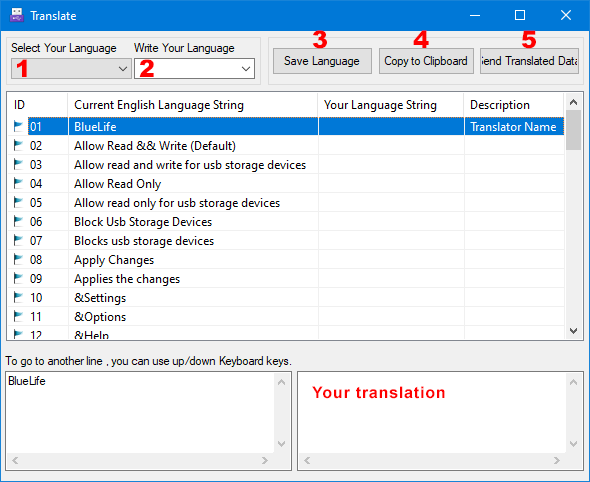 Ratool add your own language